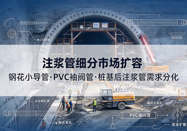 铜山注浆管细分市场扩容，隧道钢花小导管、PVC 袖阀管、桩基后注浆管需求分化